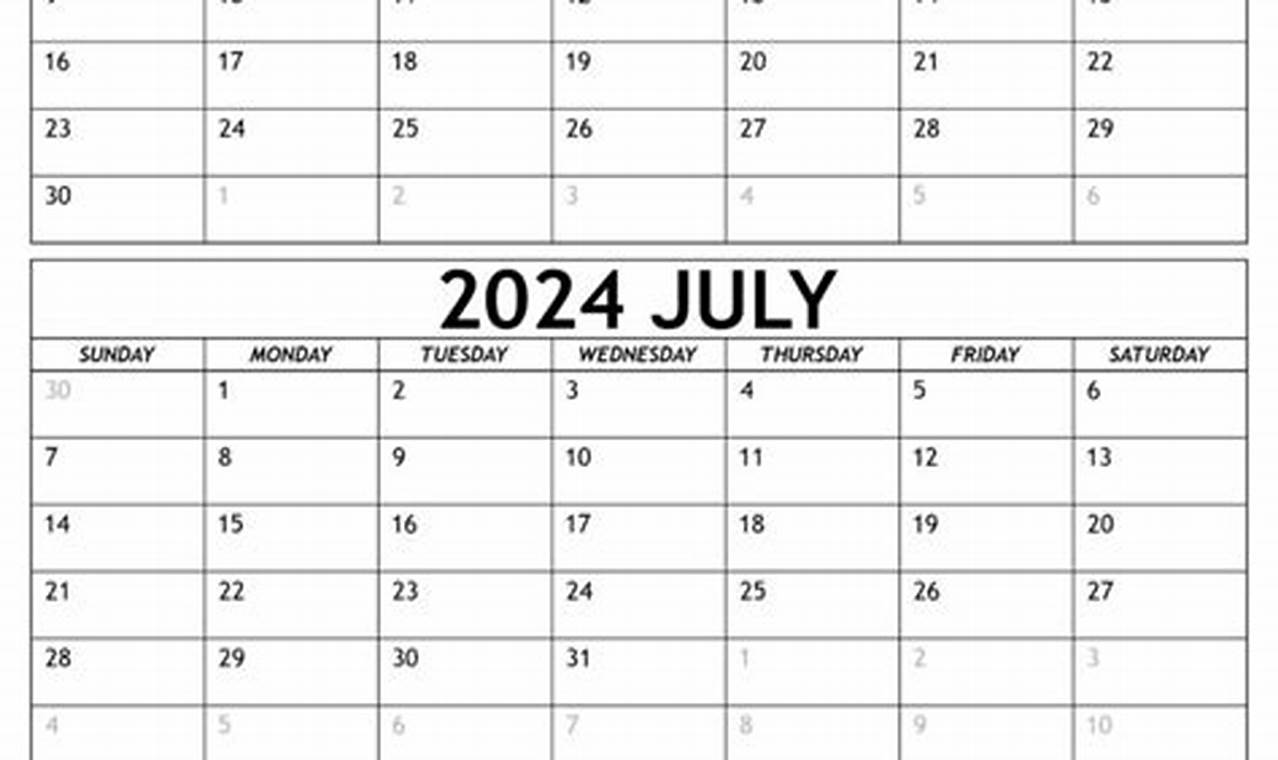 May June July August 2024 Calendar Printable Form