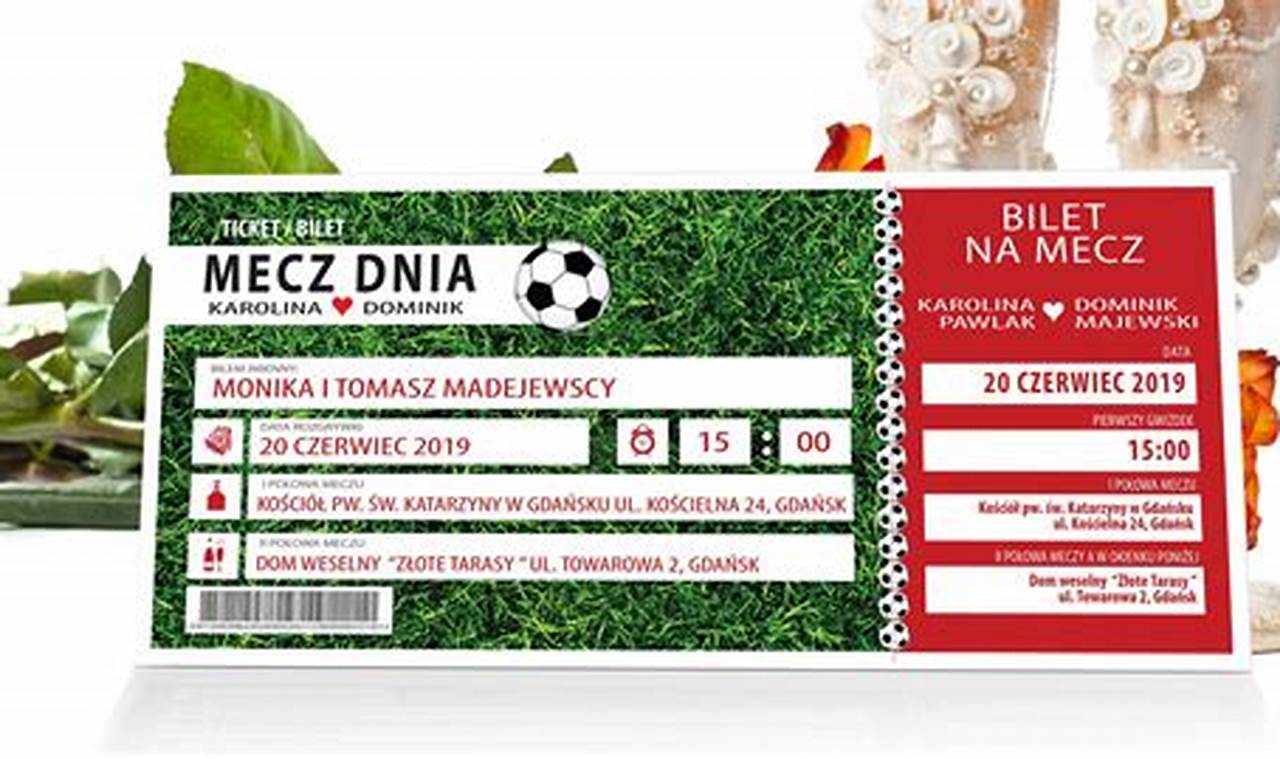 Mecz Piłkarski Bilet Dla Dziecka Dokument Tozsamosci Lech Poznan