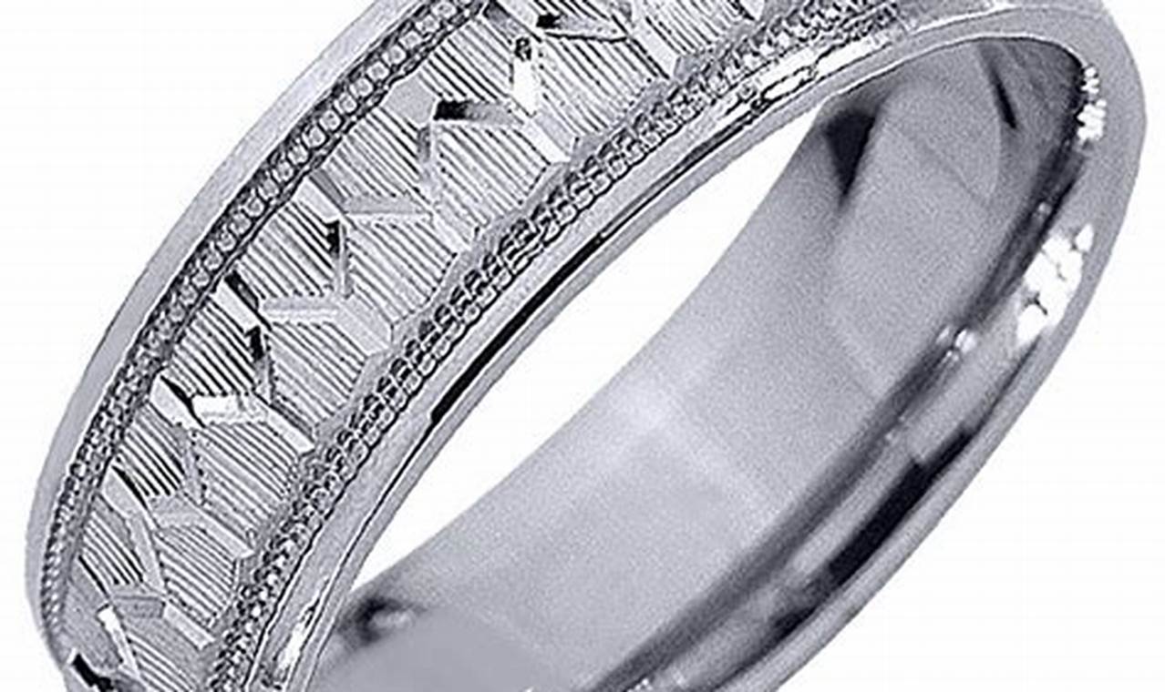 Unveiling the Allure: Your Guide to Men's 14k White Gold Wedding Bands
