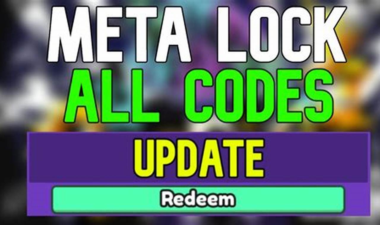 Meta Lock Codes January 2024