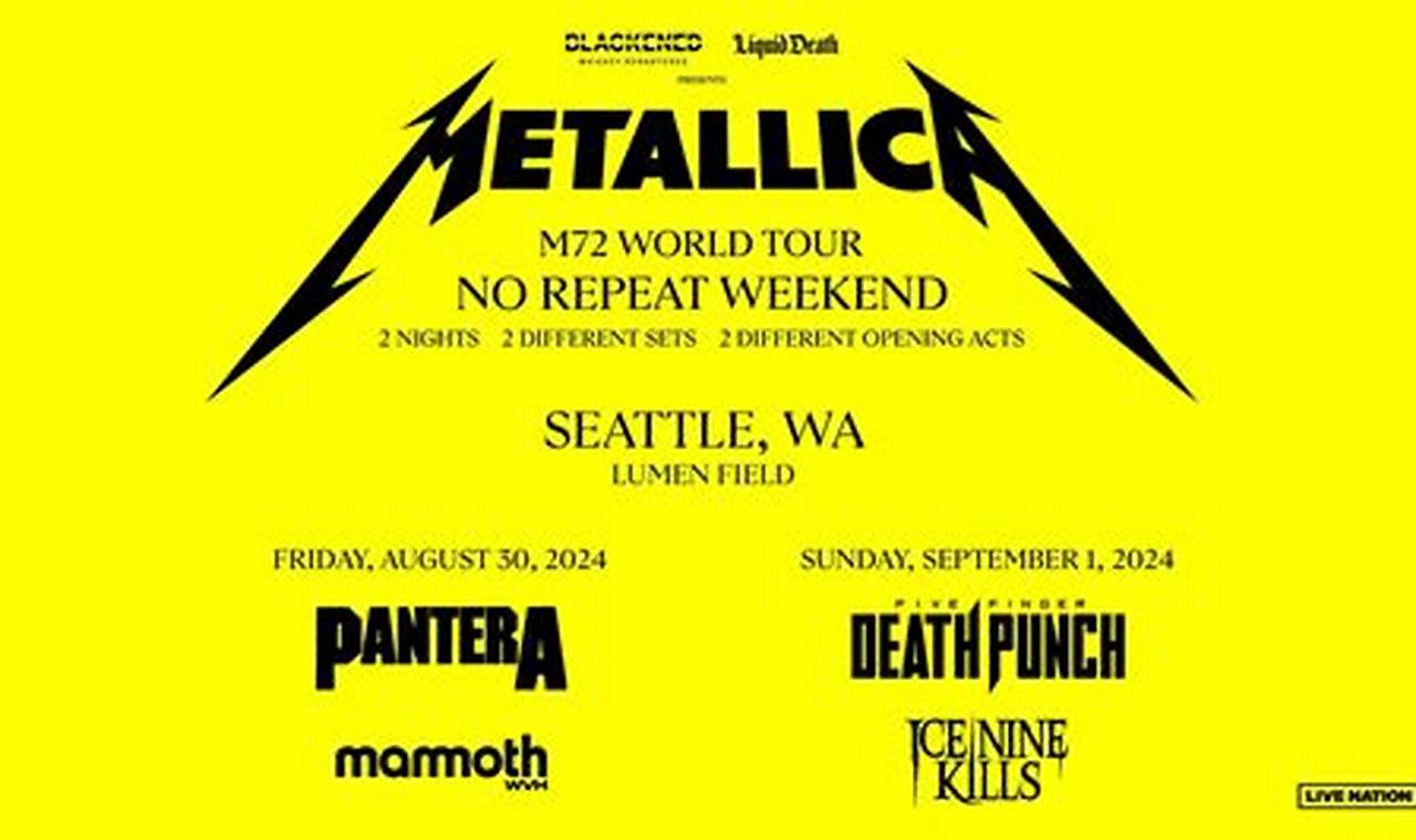 Metallica September 1 2024