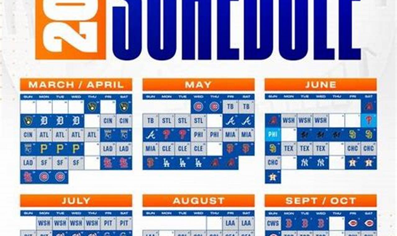 Mets 2024 Printable Schedule