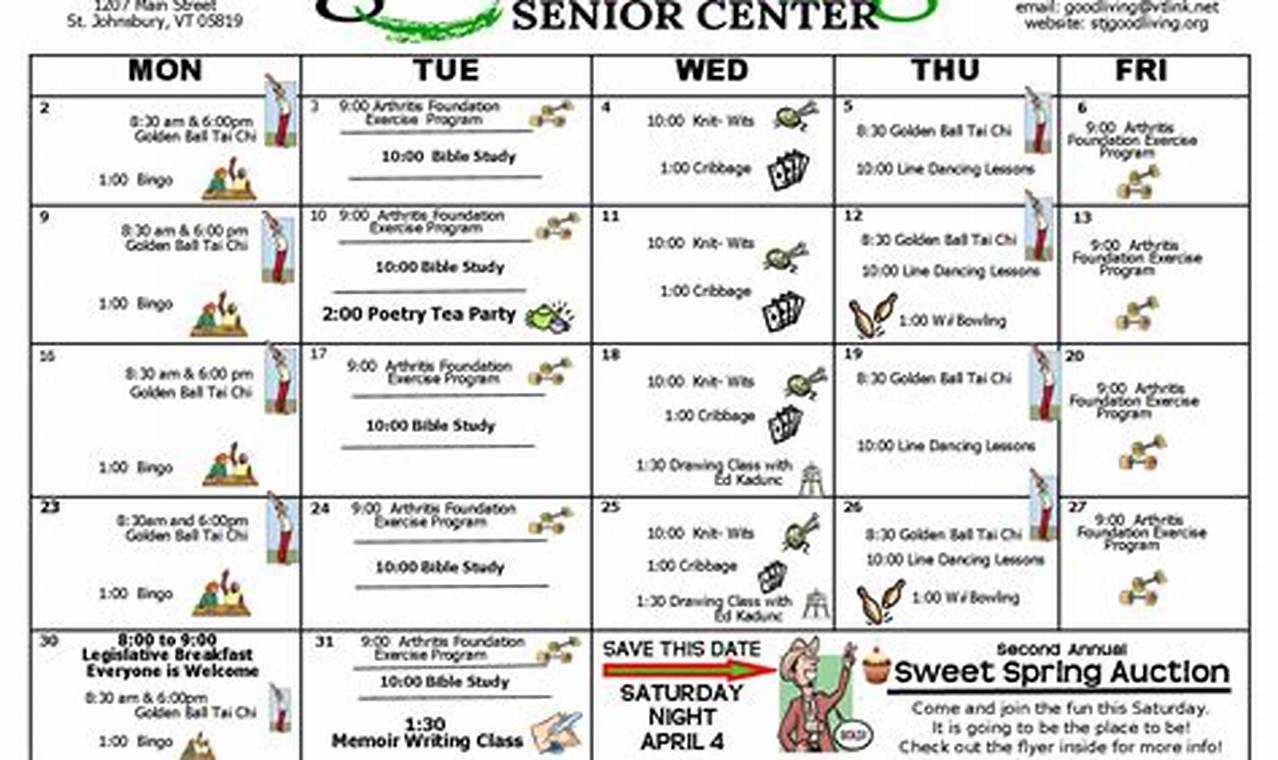 Metuchen Senior Center Calendar