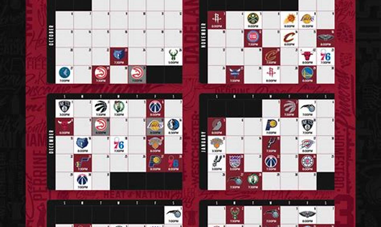 Miami Heat Calendario 2024