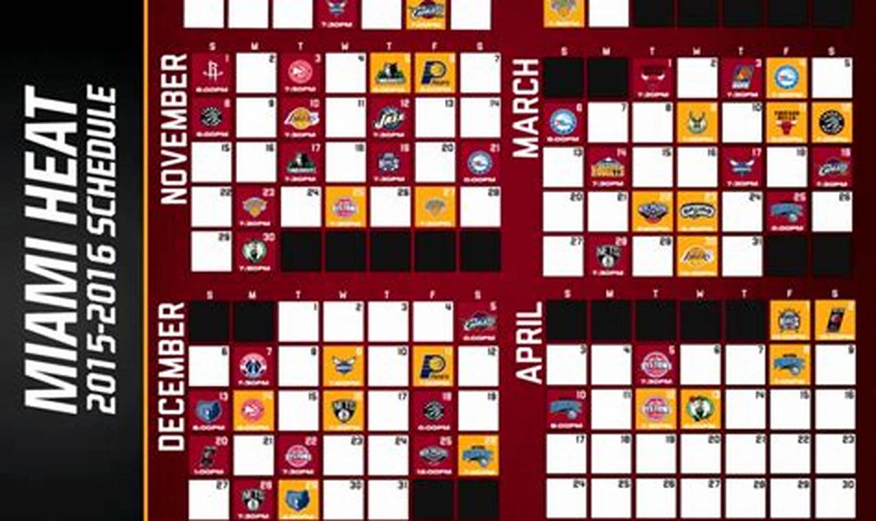 Miami Heat Schedule 2024-24