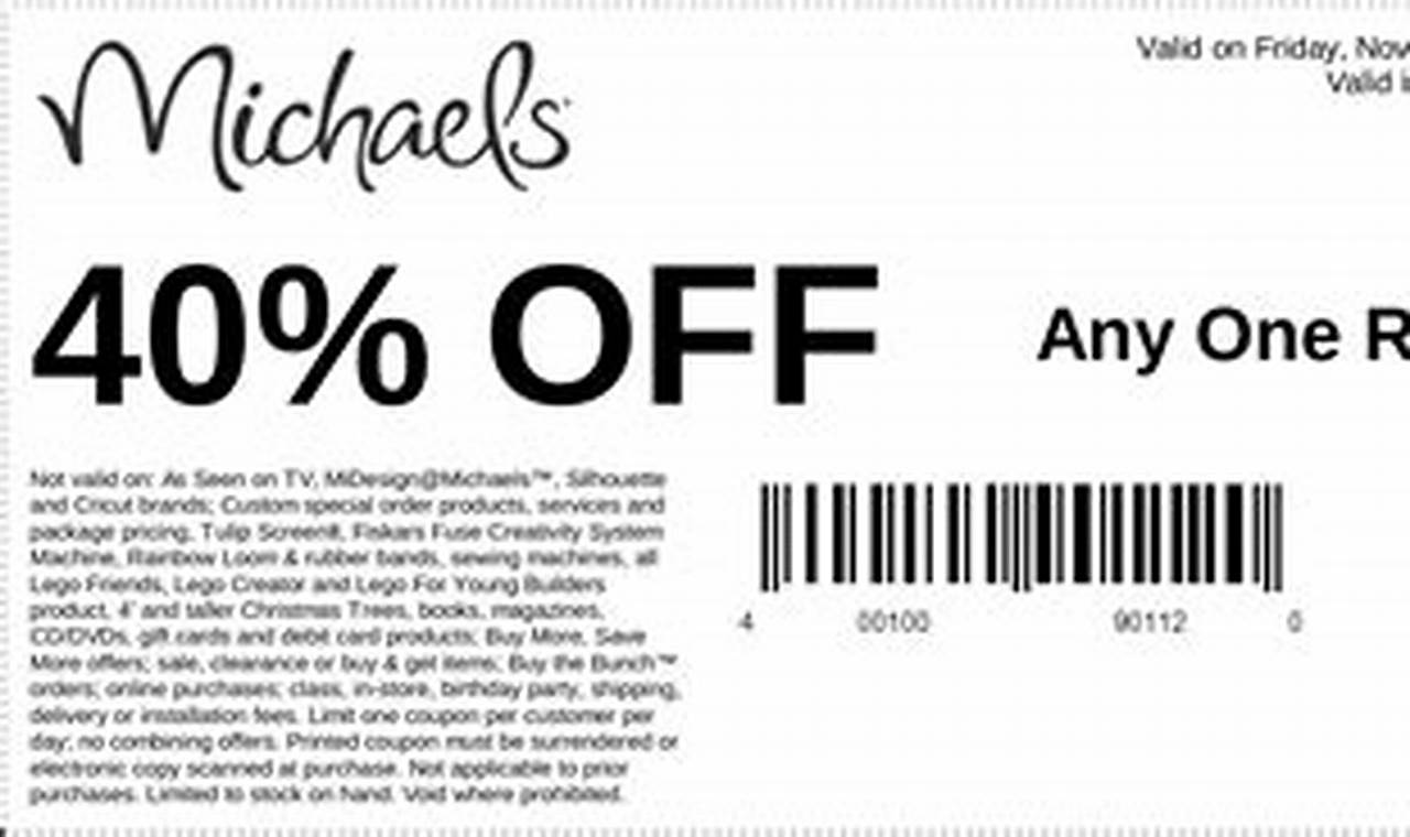 Michaels Coupons In-Store 2024
