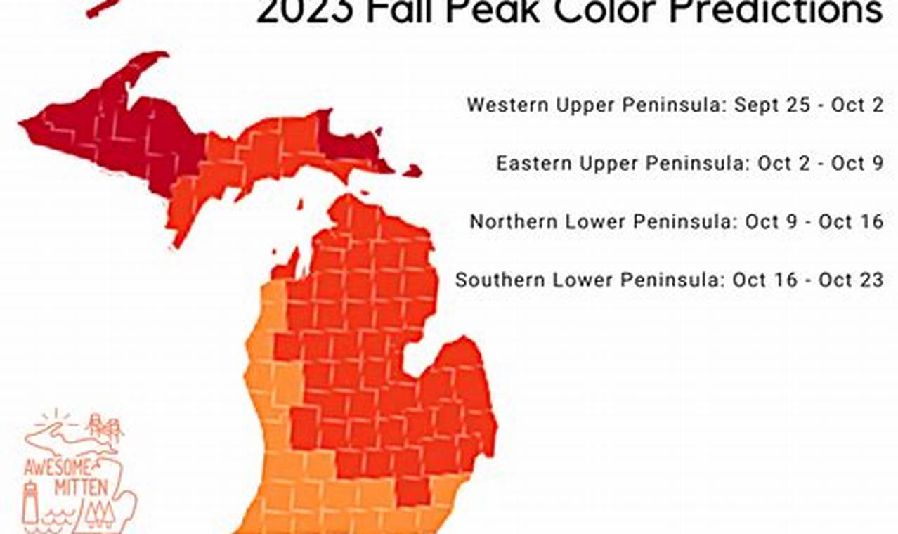 Michigan Fall Colors 2024 Map