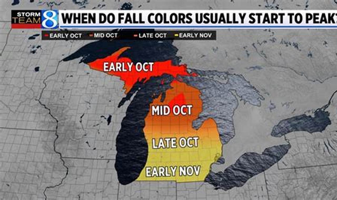 Michigan Fall Colors Map 2024
