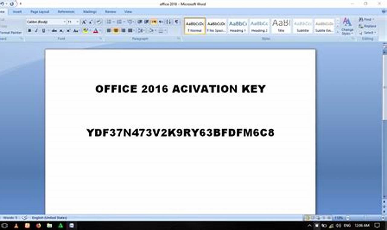 Microsoft Word Free Product Key 2024