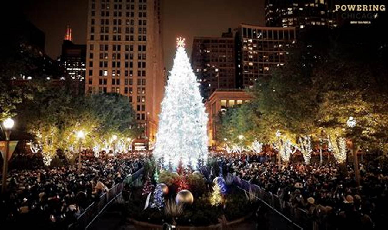 Millennium Park Tree Lighting 2024