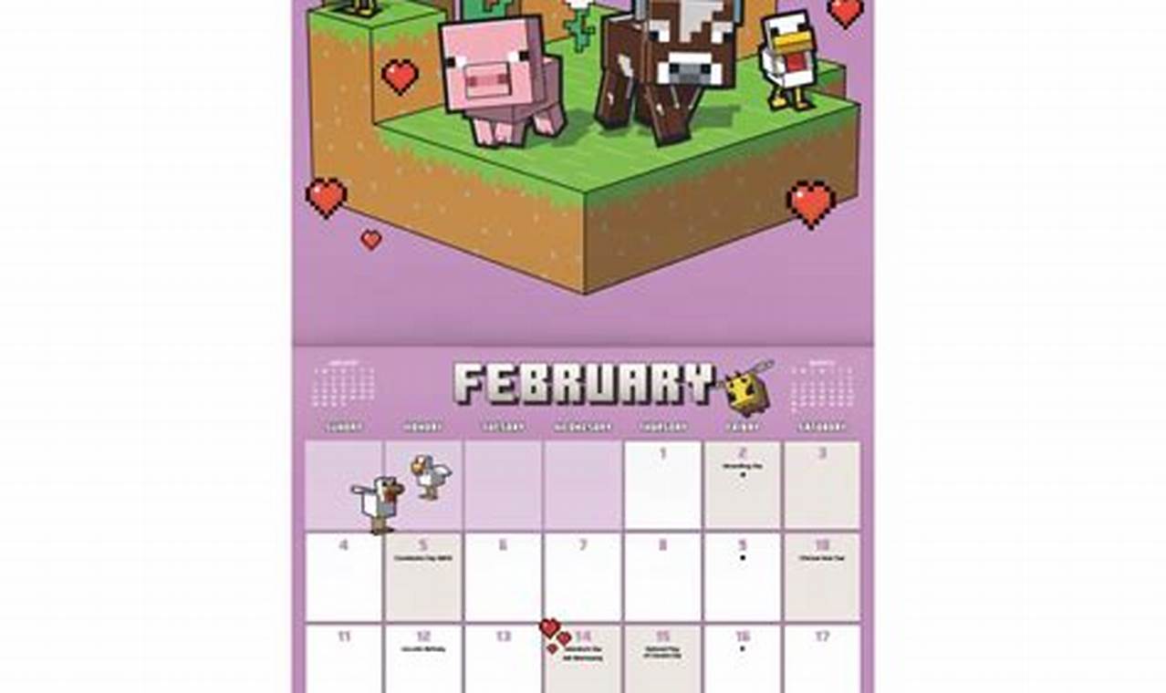 Minecraft 2024 Calendar 2024 Calendar