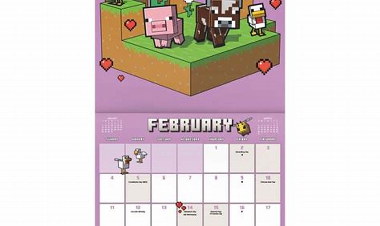 Minecraft Calendar 2024 Schedule