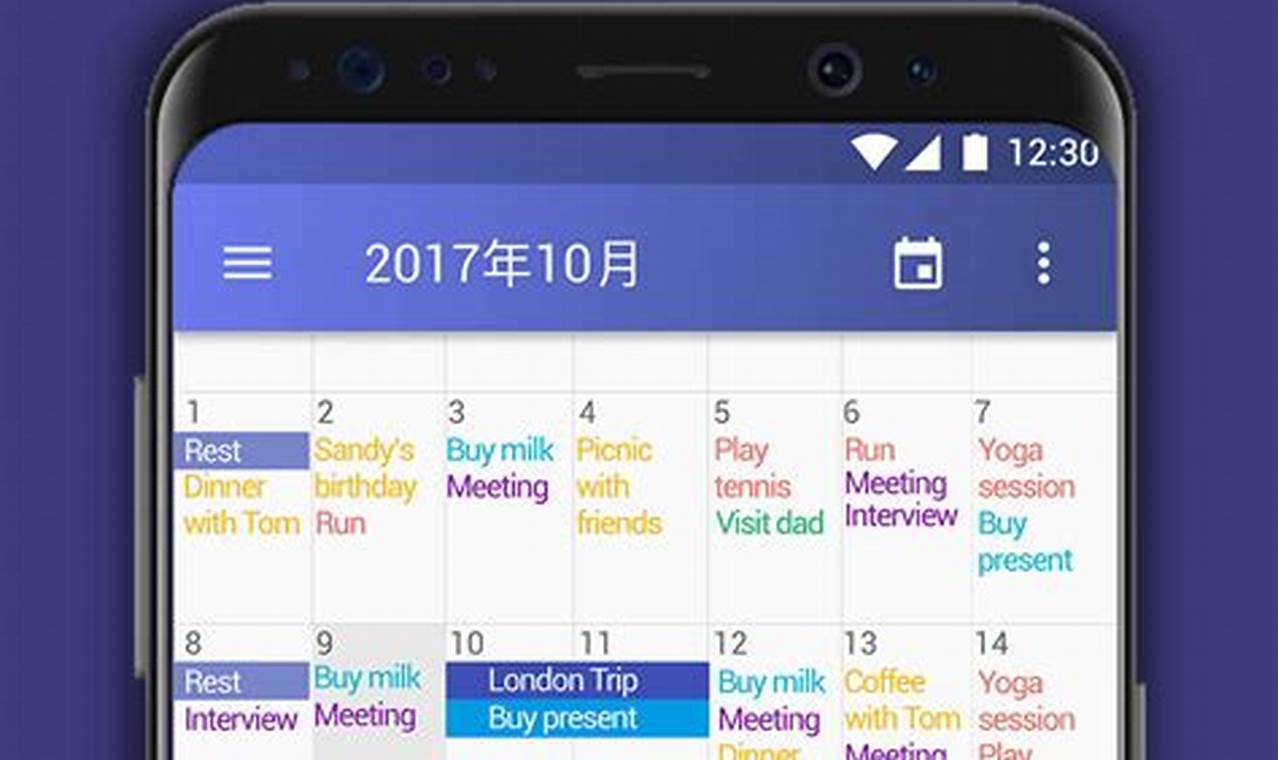 Mini Calendar App