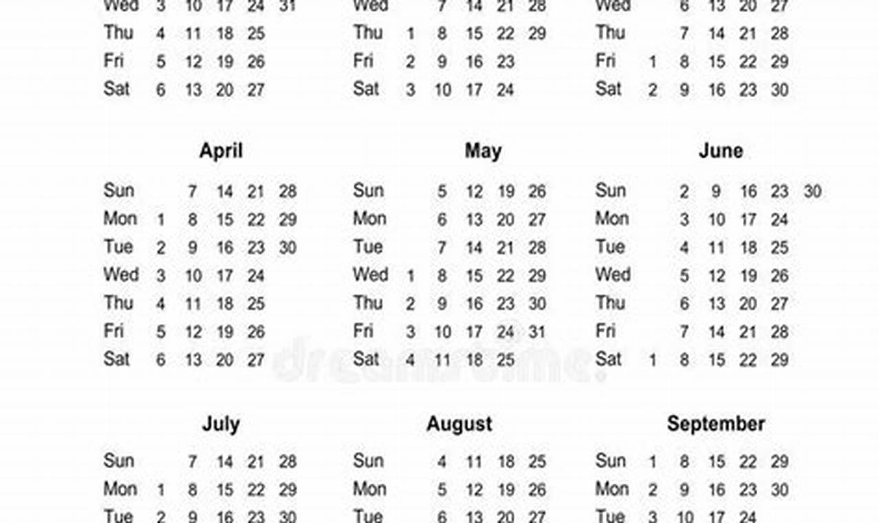 Minimalist Calendar 2024 Tacoma