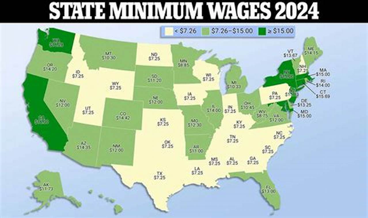 Minimum Wage Map 2024