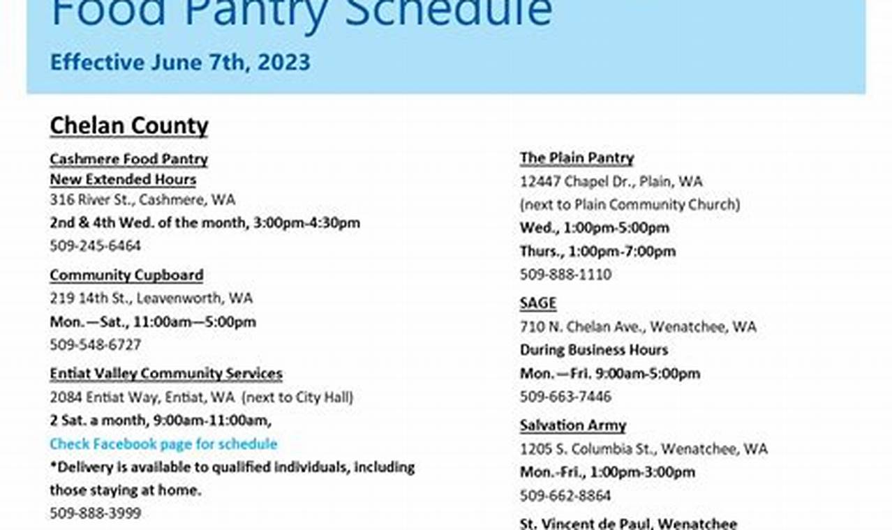Mobile Food Pantry Schedule 2024 Near Me
