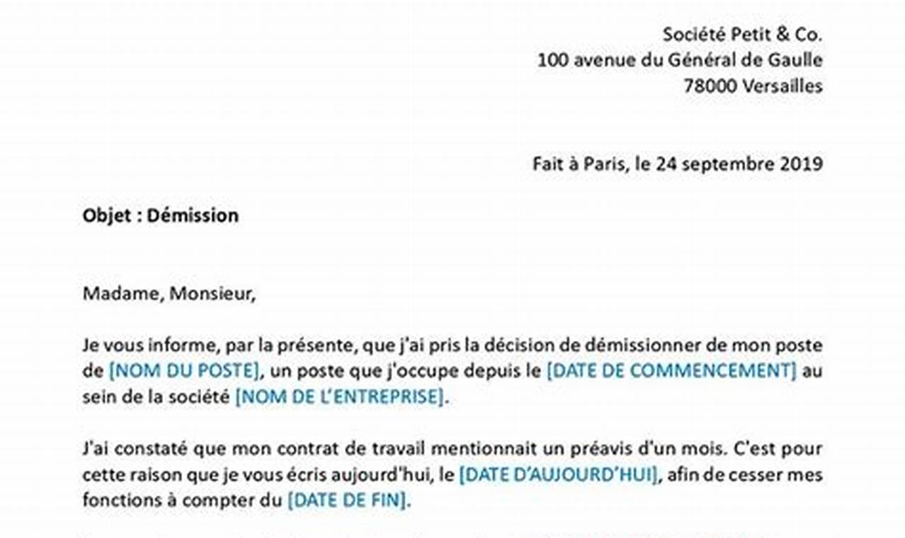 Découvrez les secrets pour rédiger une lettre de démission pour un CDI