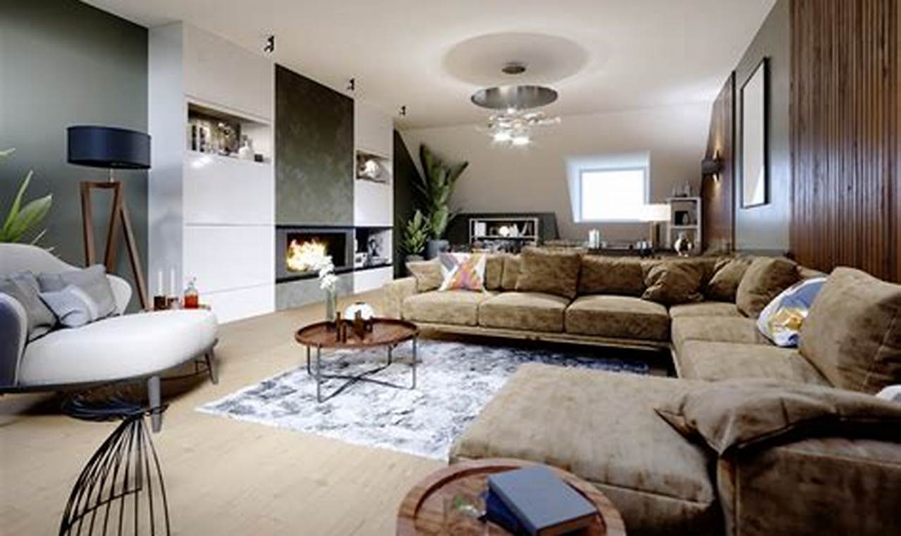 Modernes Wohnzimmer: Eleganz und Komfort vereint