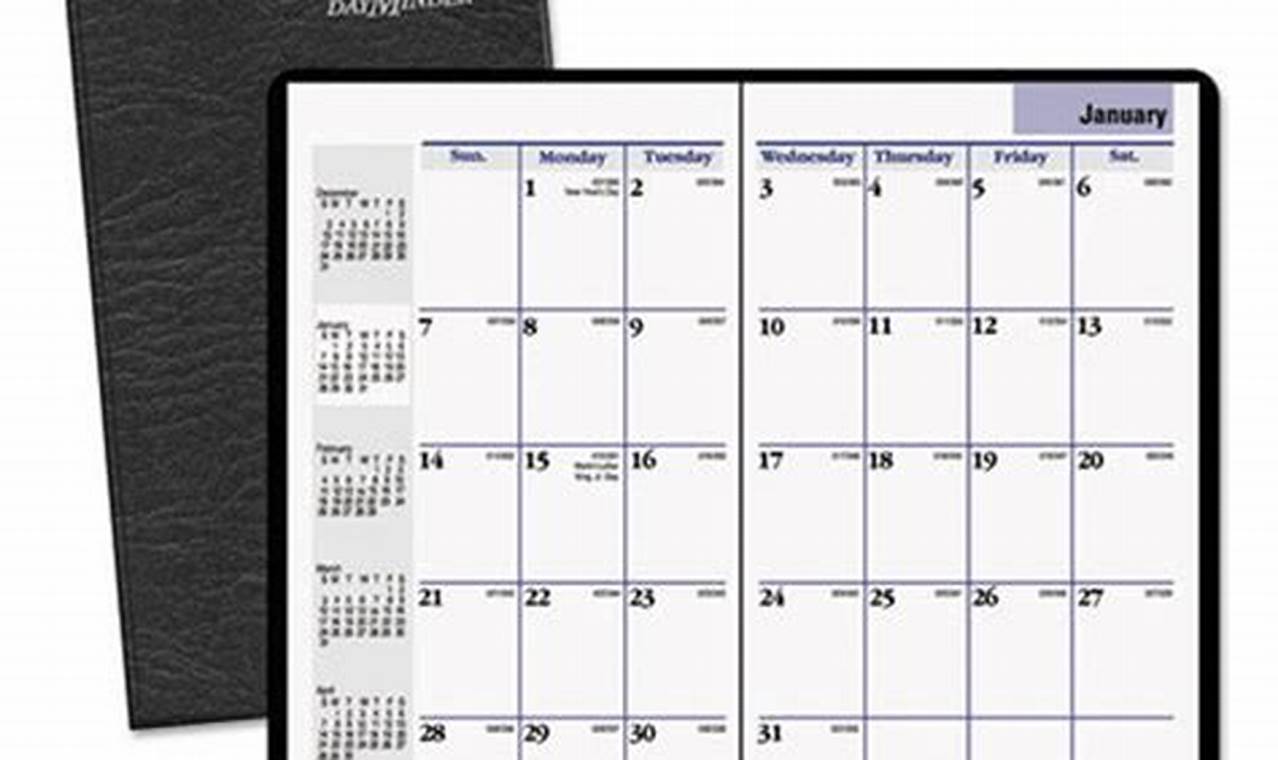 Monthly Pocket Calendar 2024