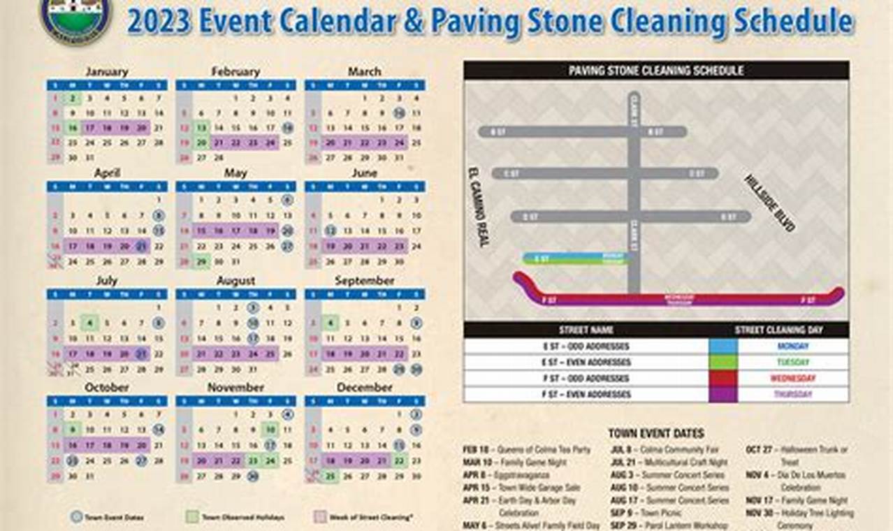 Moreno Valley Street Sweeping Calendar 2024