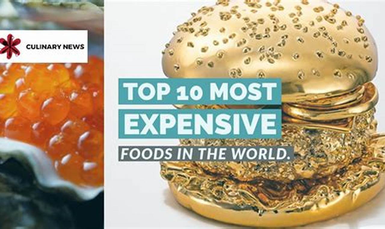 Most Expensive Foods In The World 2024
