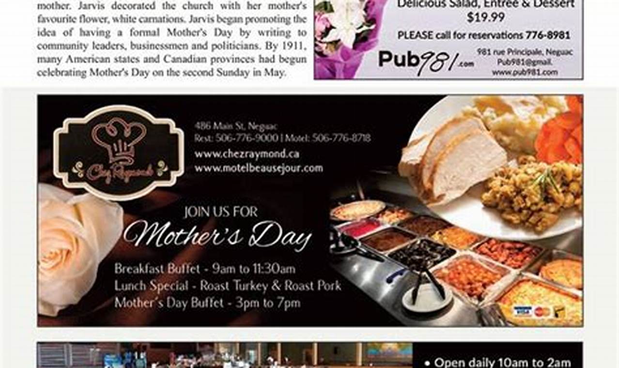 Mothers Day Restaurant Specials 2024 Near Me