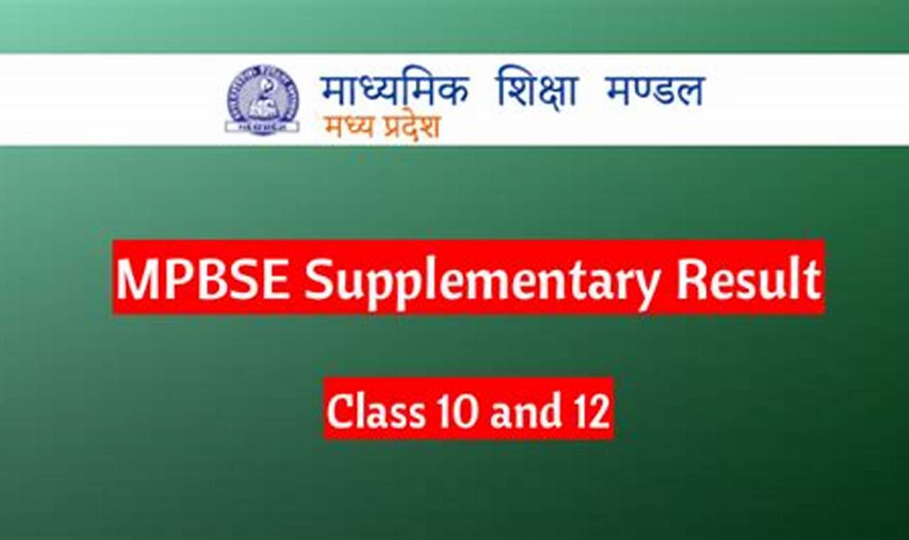 Mpbse Result
