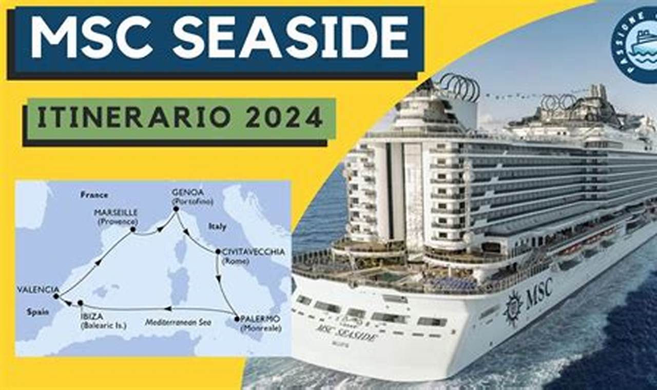 Msc Seaside Itinerario 2024