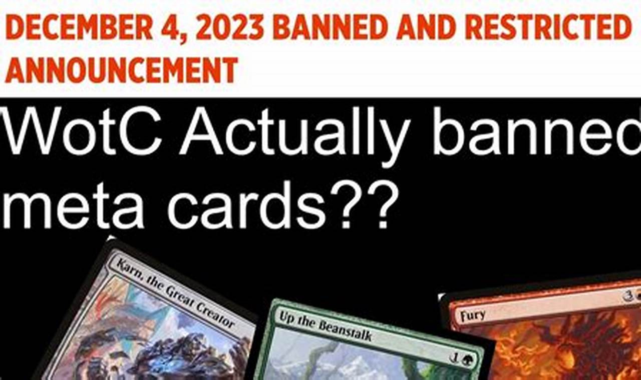 Mtg Banned And Restricted December 2024