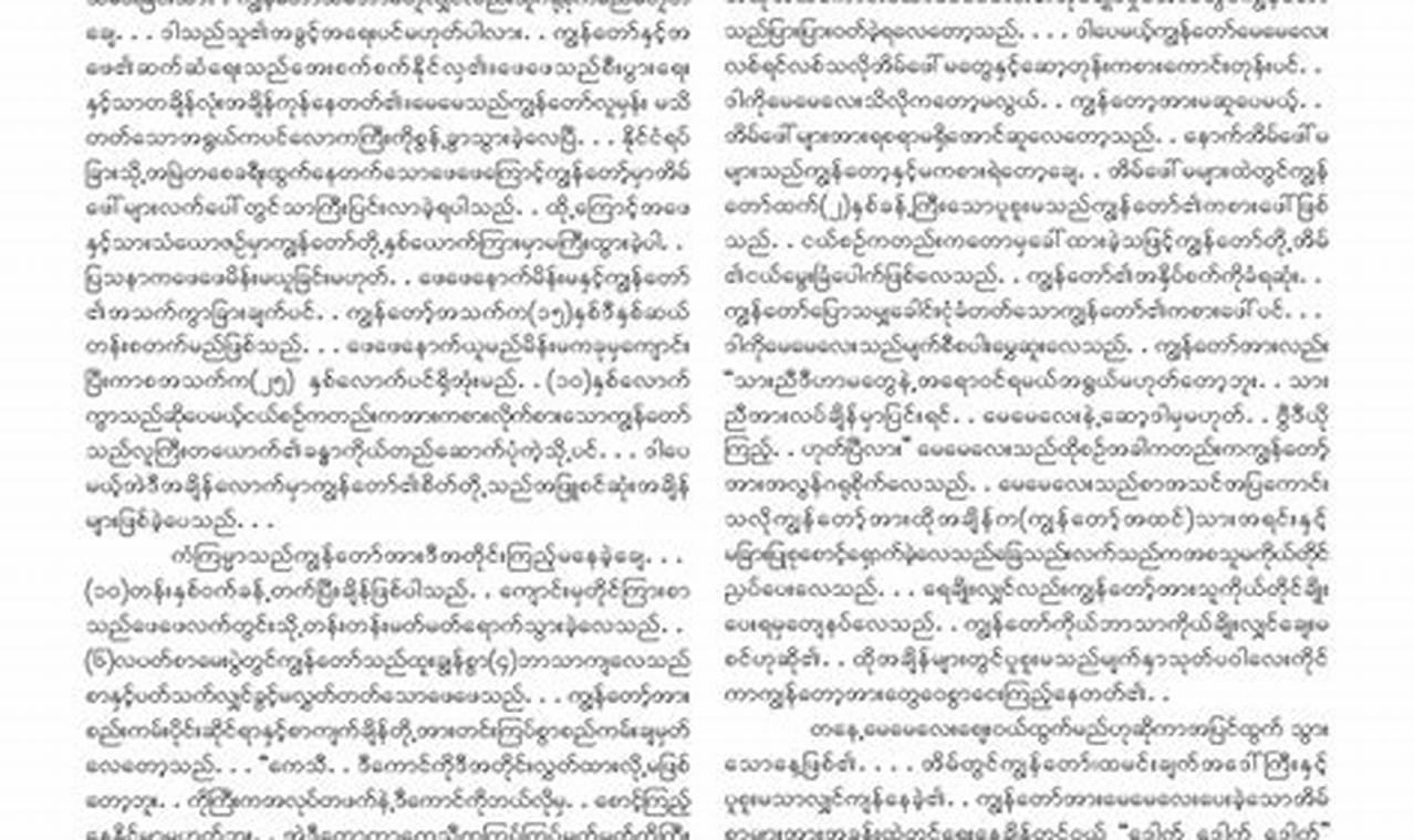 Myanmar Blue Book 2024