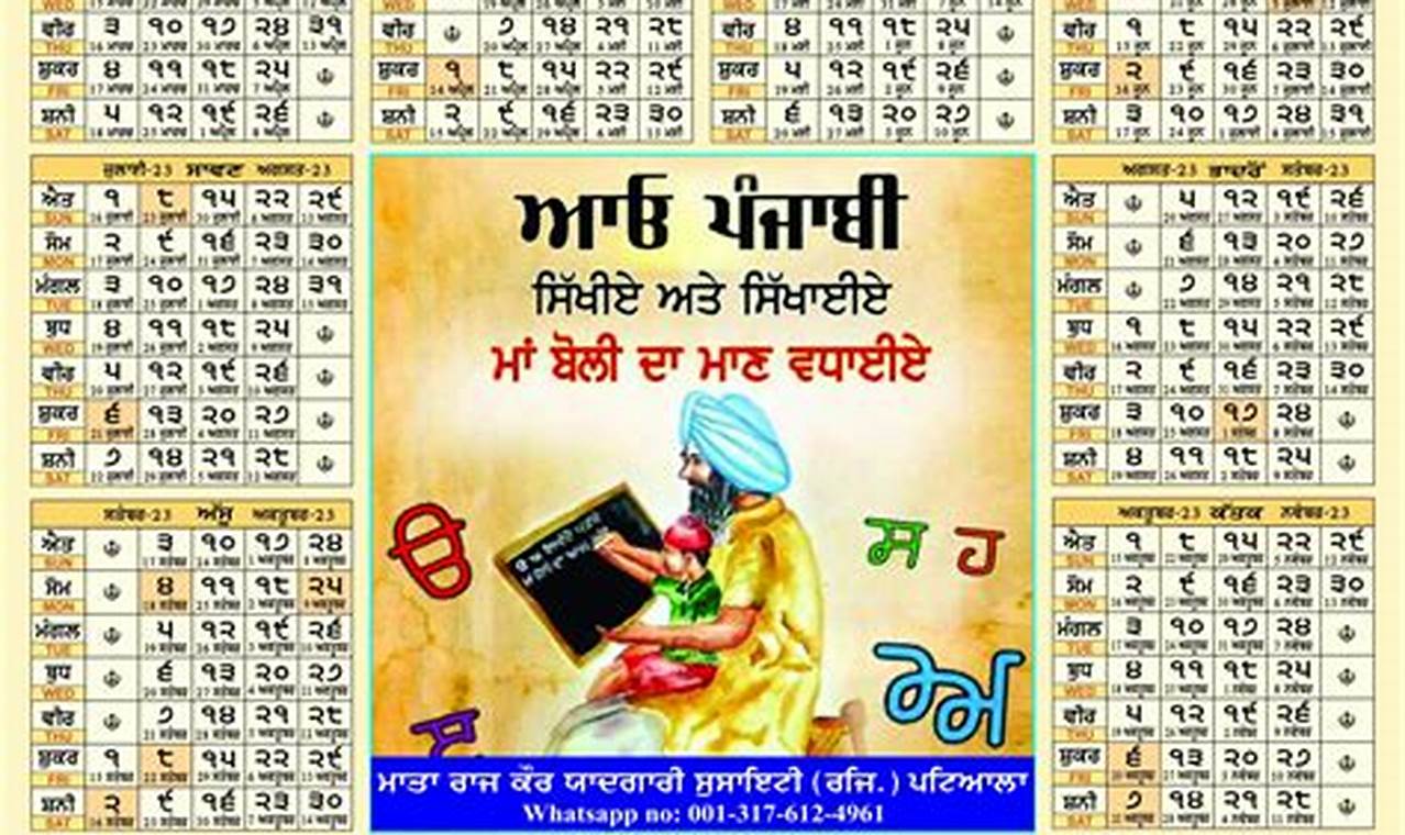 Nanakshahi Calendar 2024 24 Pdf Download In Punjabi