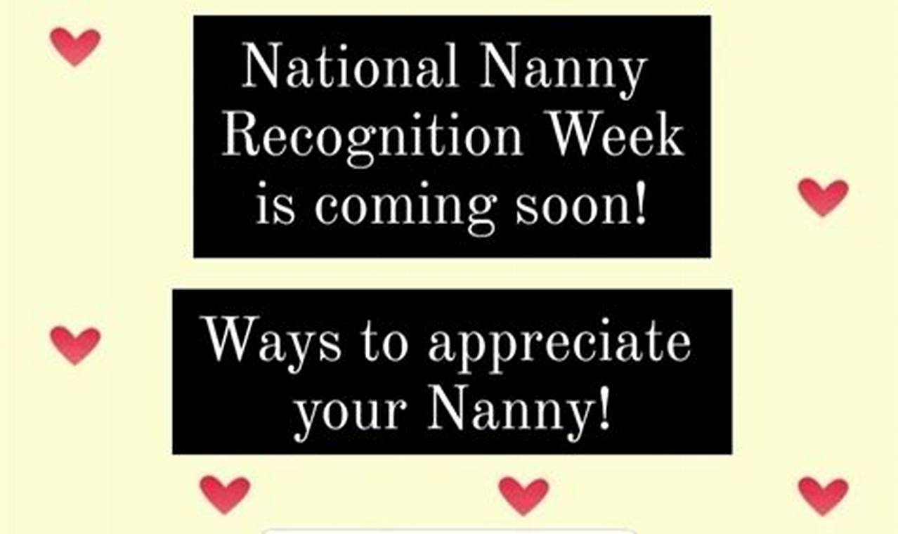 Nanny Appreciation Day 2024