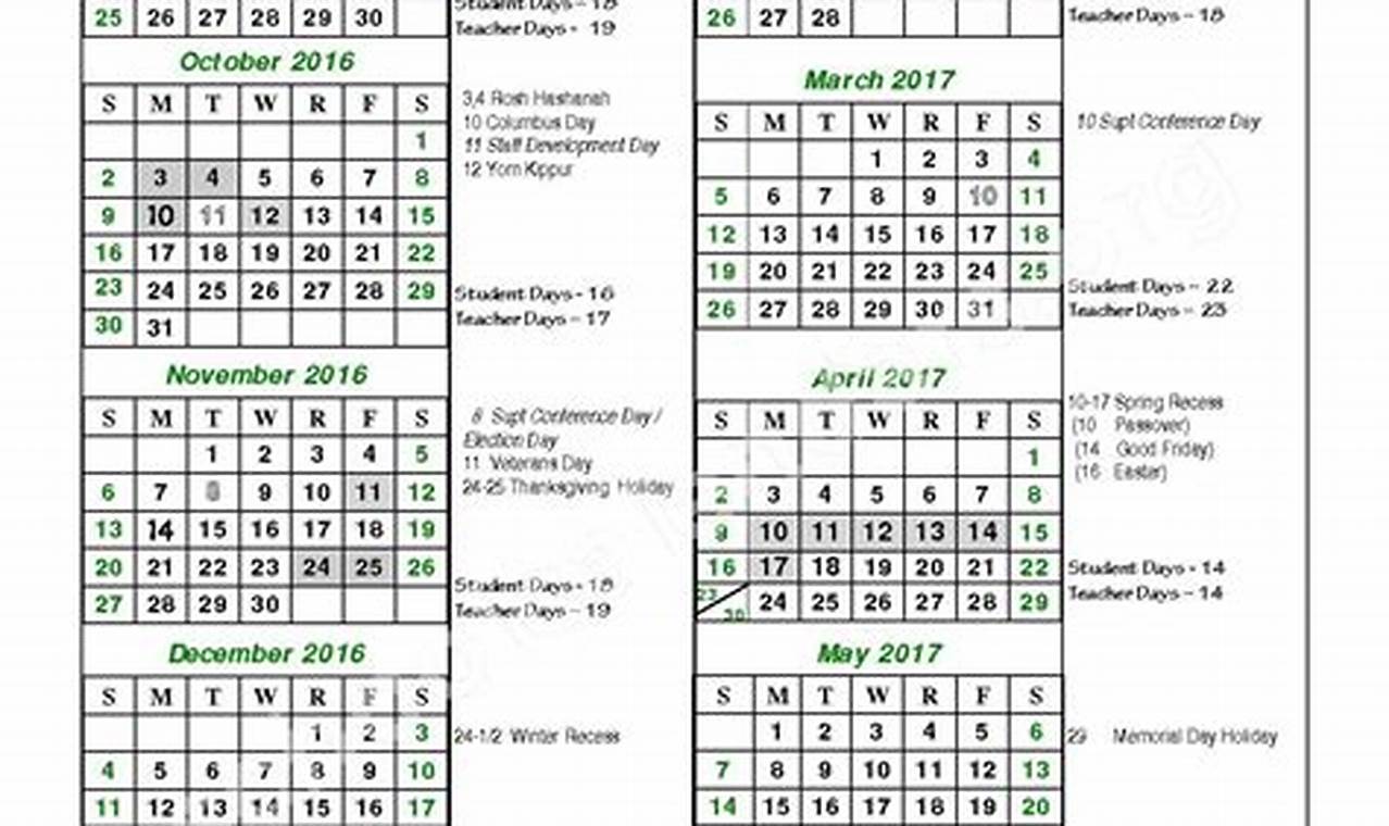 Nanuet School District Calendar 2024