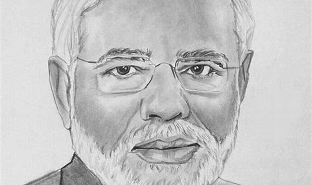 Narendra Modi Pencil Sketch: A Tribute to India's Beloved Leader
