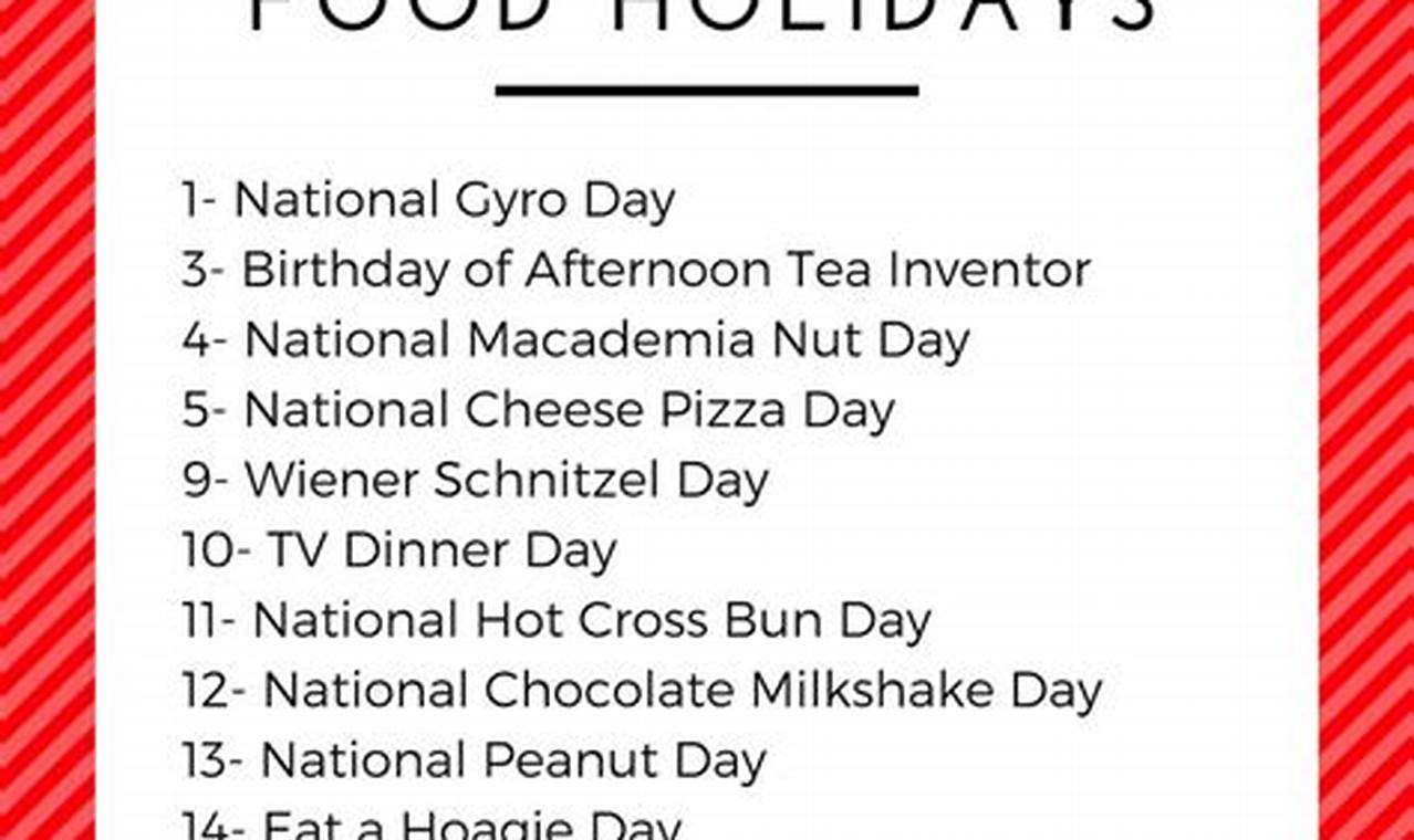 National Food Days September 2024