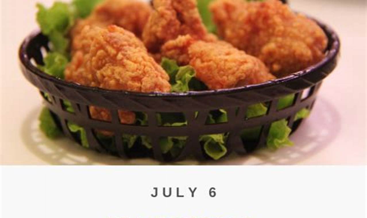 National Fried Chicken Day 2024 Holiday