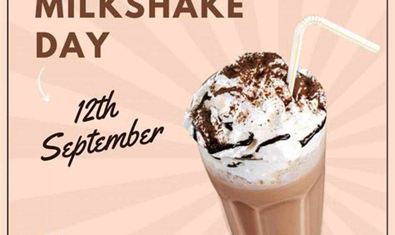 National Milkshake Day 2024 Theme