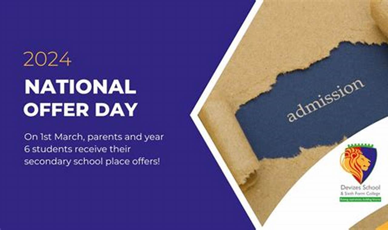 National Offer Day Secondary Schools 2024