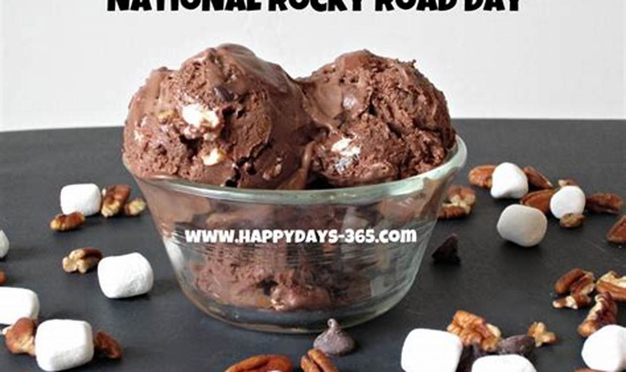 National Rocky Road Ice Cream Day 2024