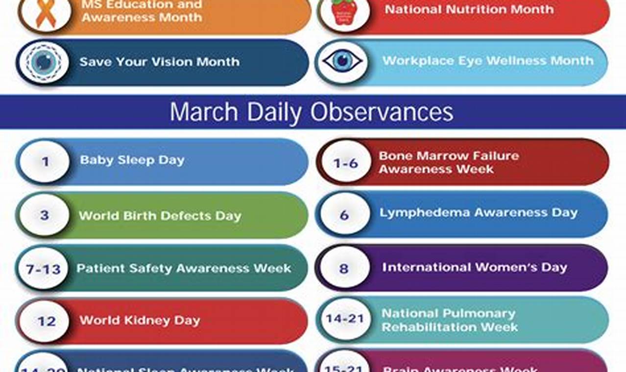 National Wellness Calendar