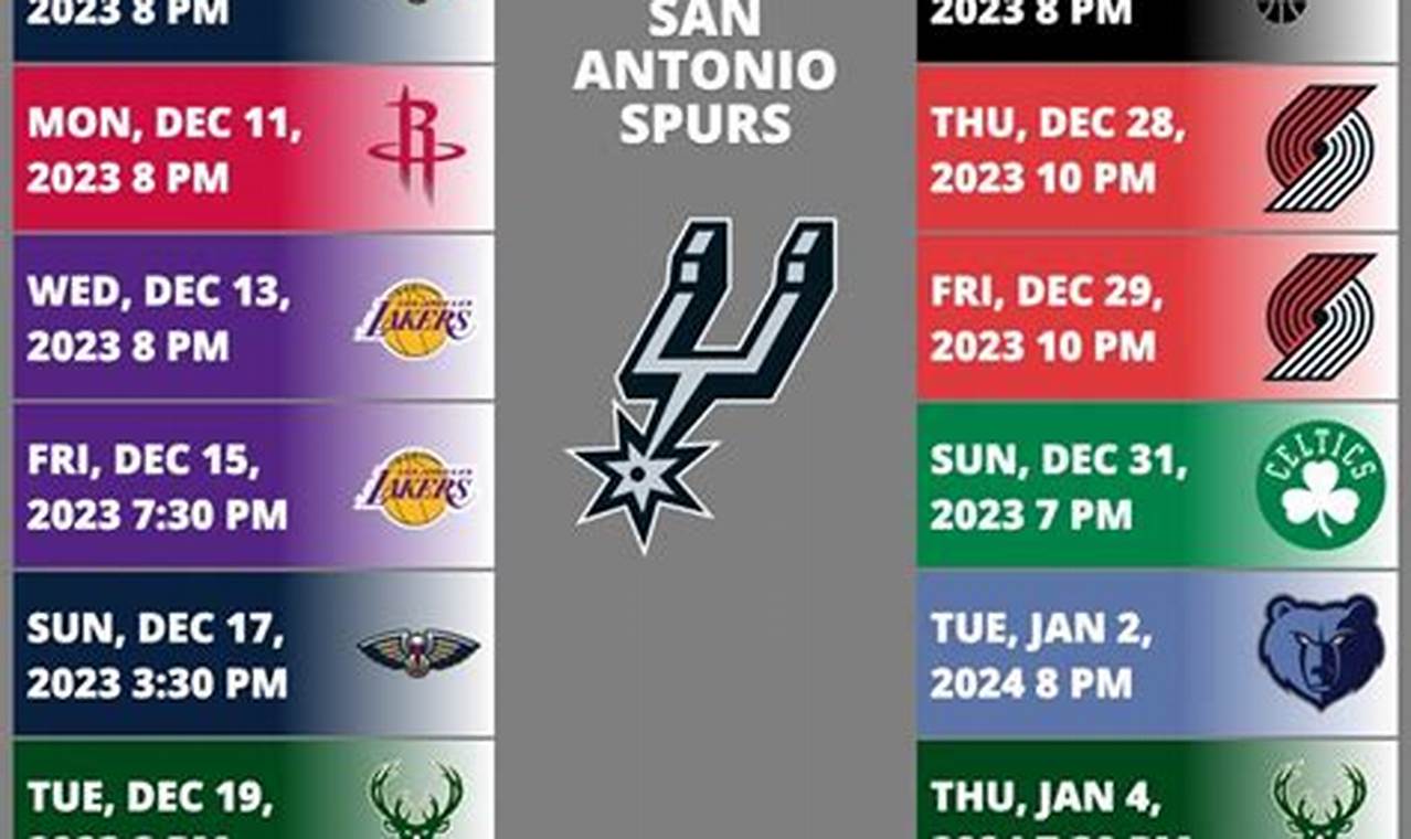 Nba Spurs Calendar