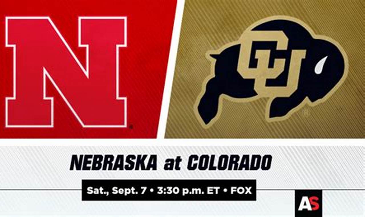 Nebraska V Colorado 2024