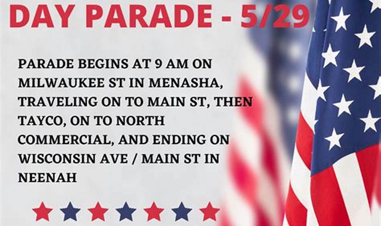 Neenah Memorial Day Parade 2024