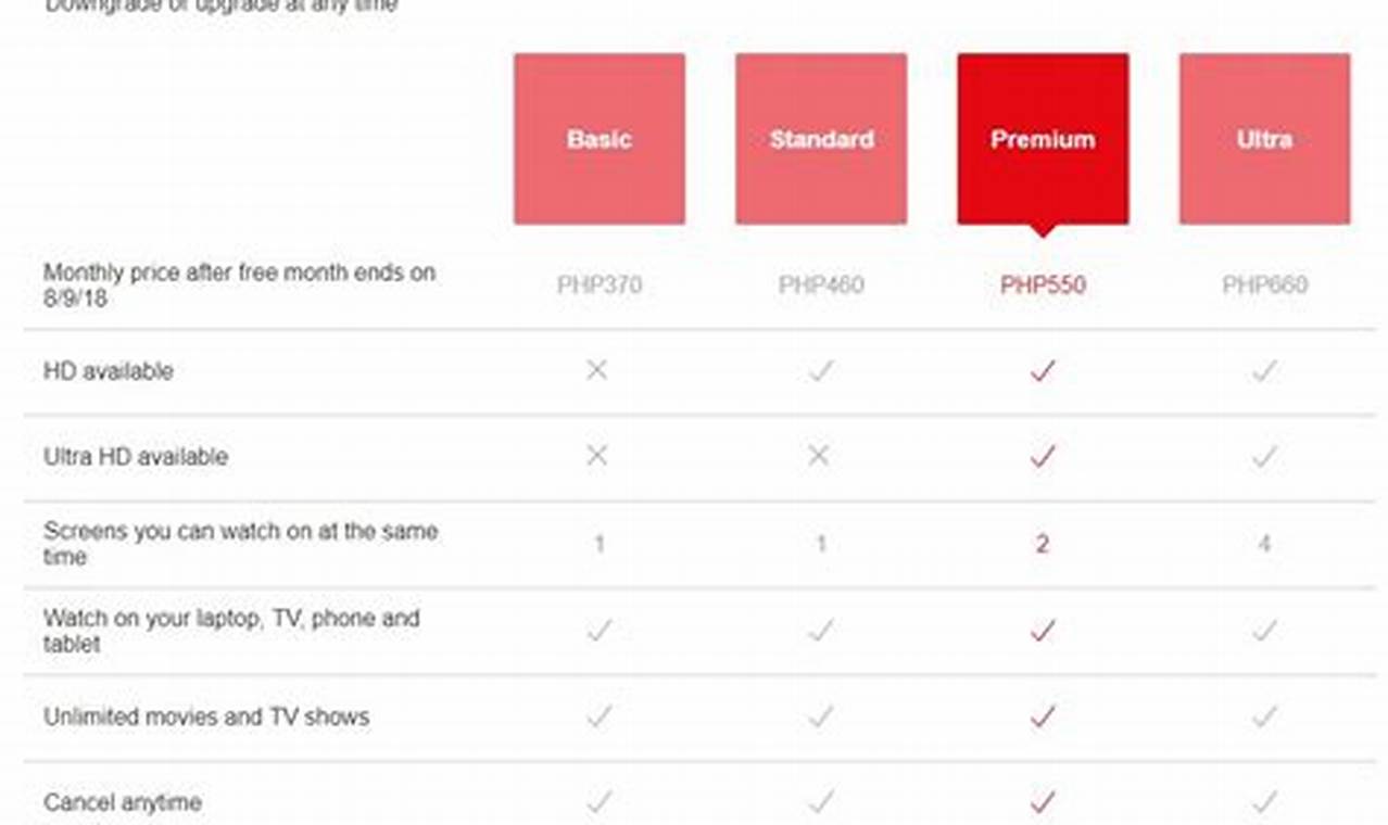 Netflix Subscription Plans Philippines