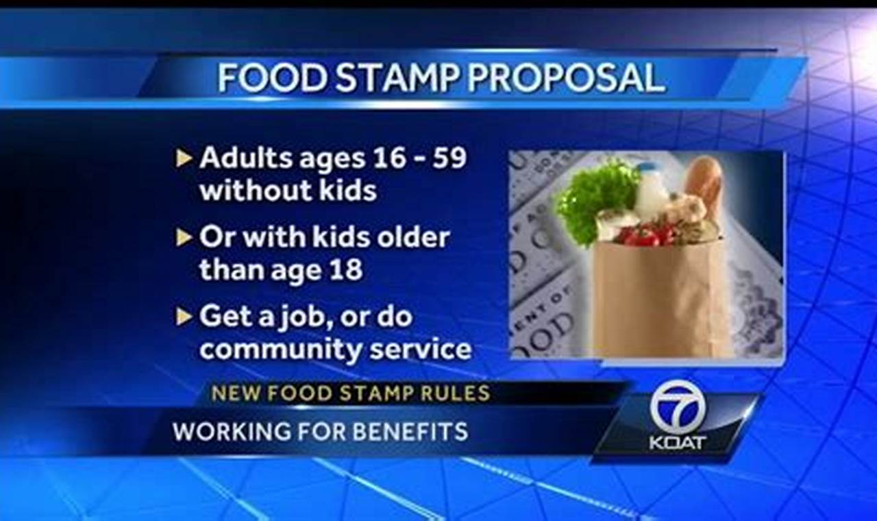 New Food Stamp Rules 2024
