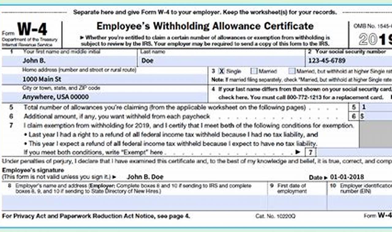 New W4 Form 2024