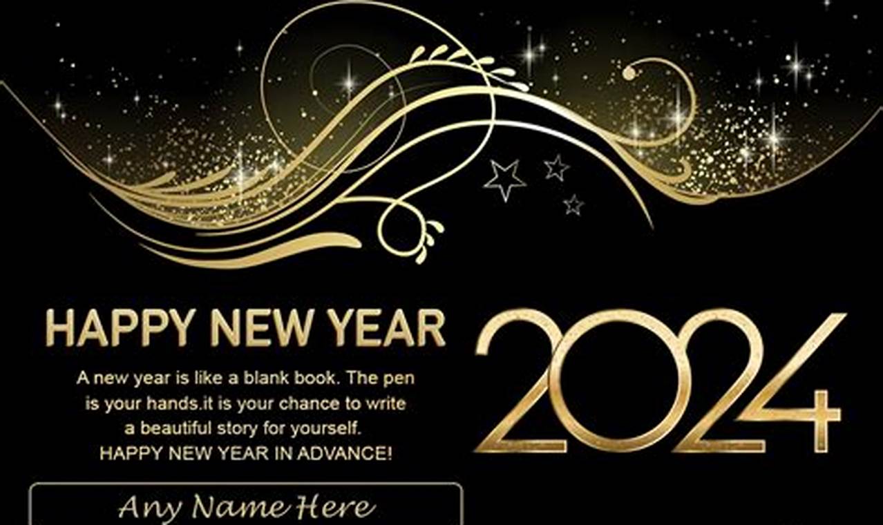 New Year 2024 Images With Name Edit