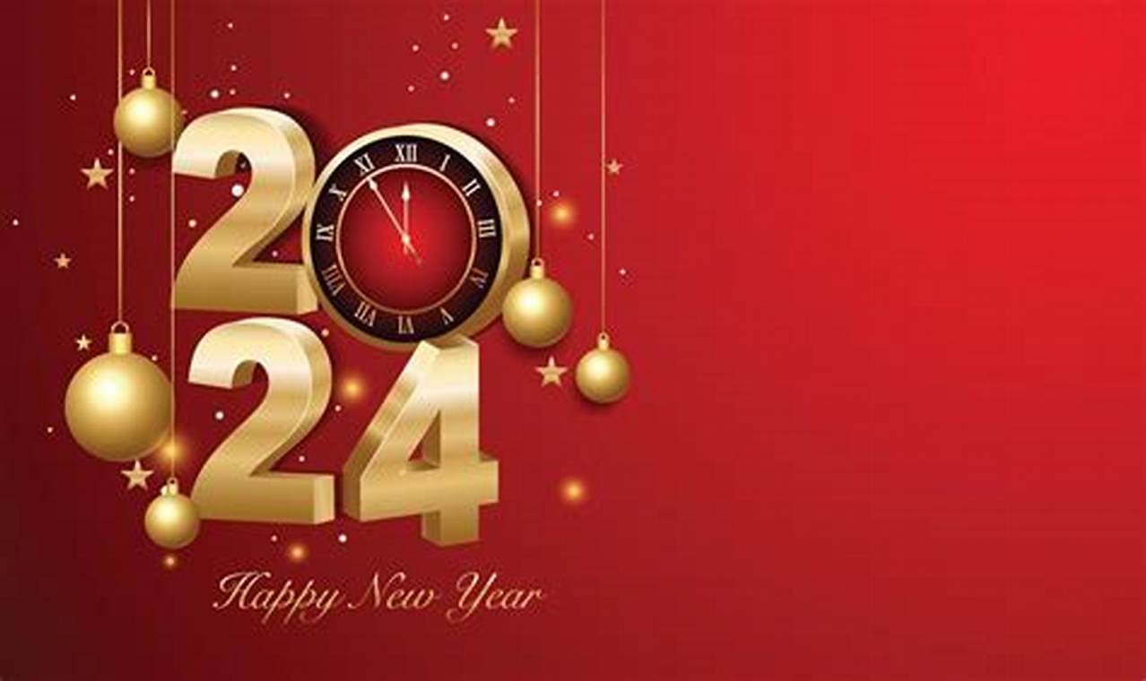 New Year Wallpaper 2024 With Wishes