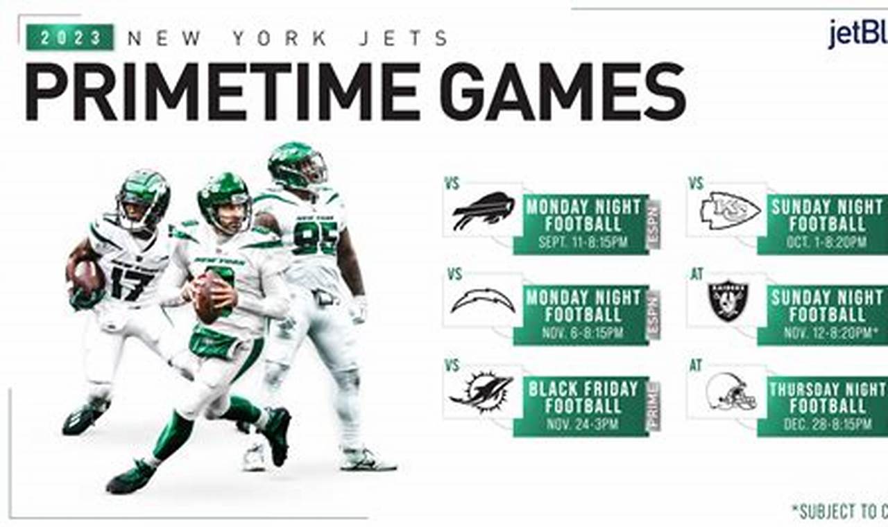 New York Jets Primetime Games 2024