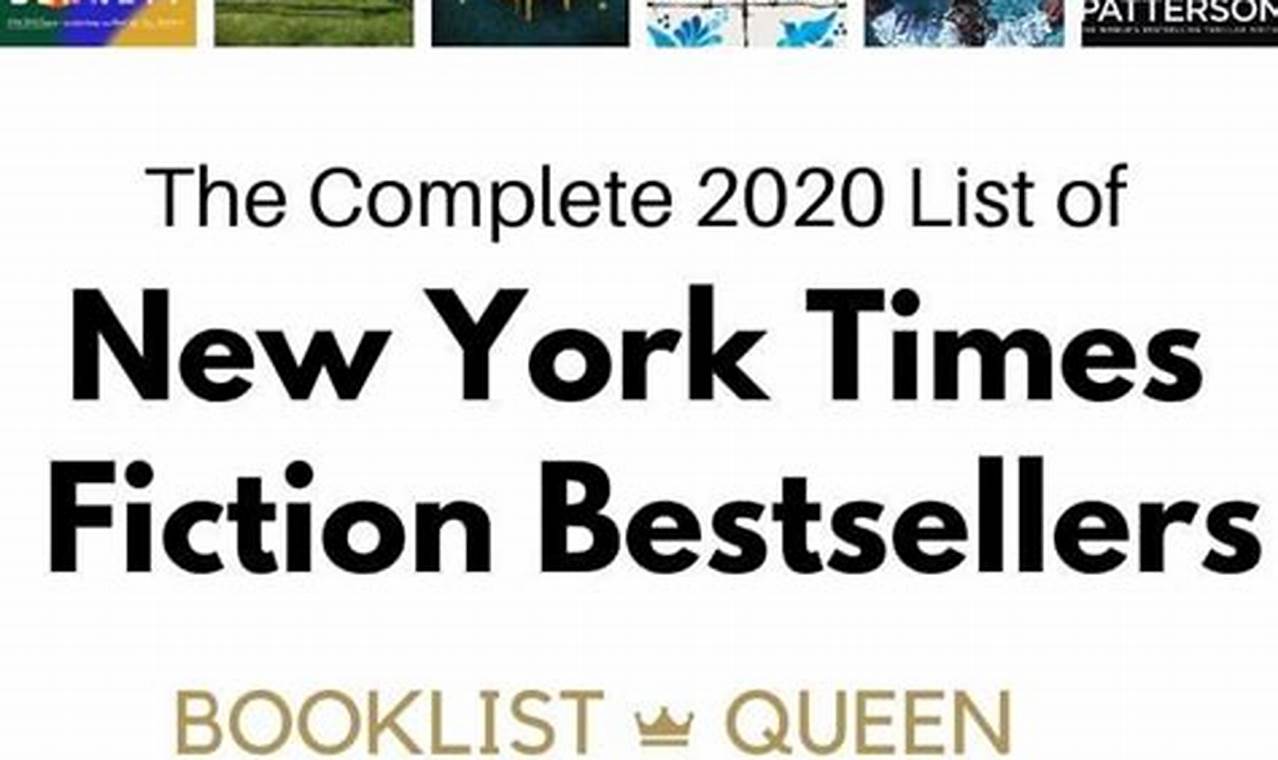 New York Times Best Sellers 2024 Fiction List